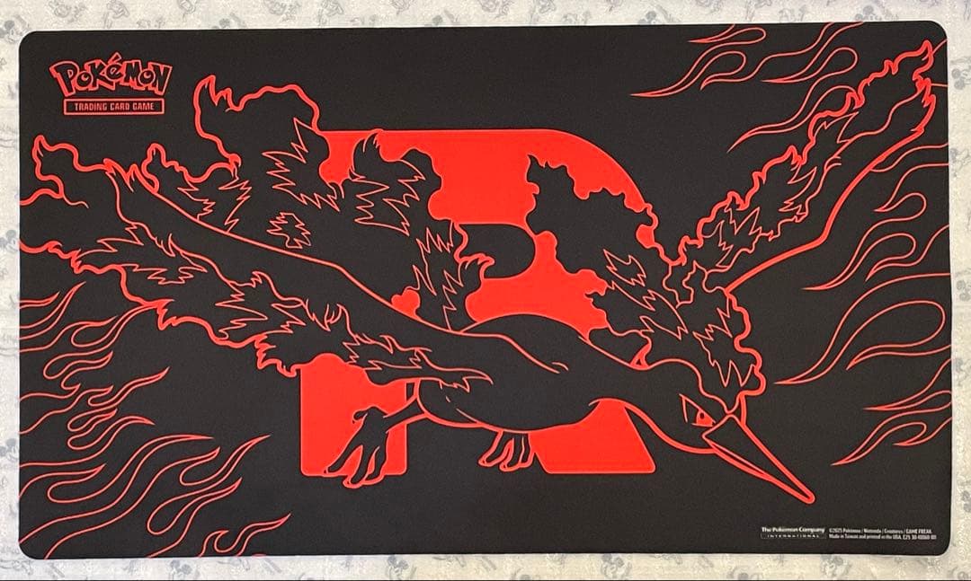 希少 ファイヤー ロケット団 プレイマット 公式品 ポケモンカード