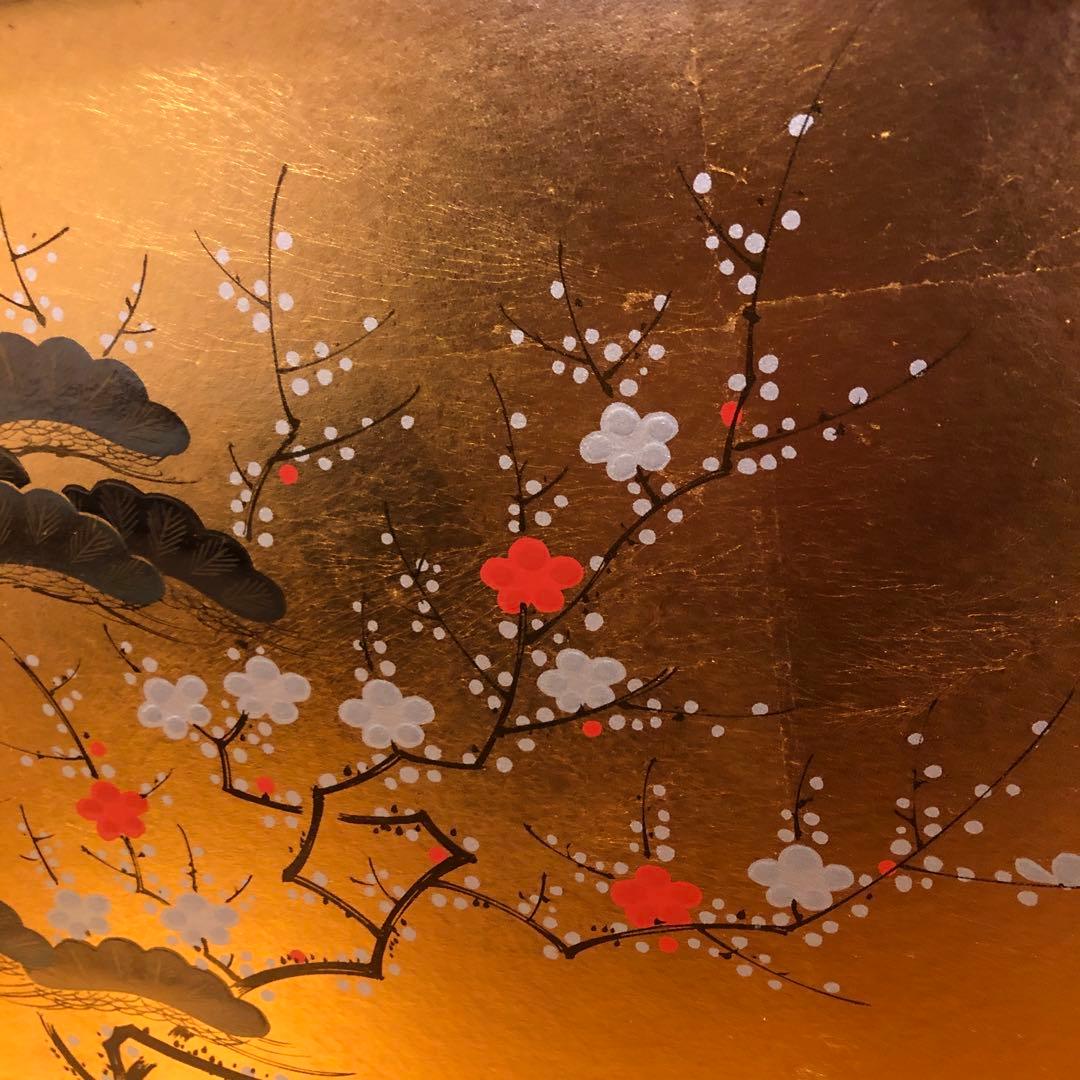 Luna専用屏風　松竹梅　伝統工芸品金沢金箔