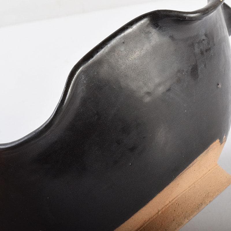 中国　吉州窯　黑釉　木葉天目茶碗　輪花鉢　C　6919