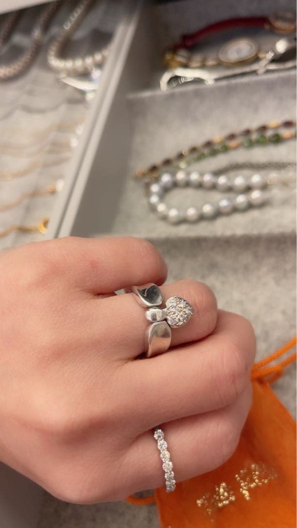 Folli Follieフォリフォリ　リング　リバーシブル　指輪　925/750