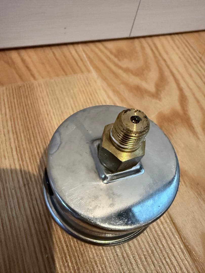 圧力計 0-50 psi 真鍮接続 オイルプレッシャーゲージ