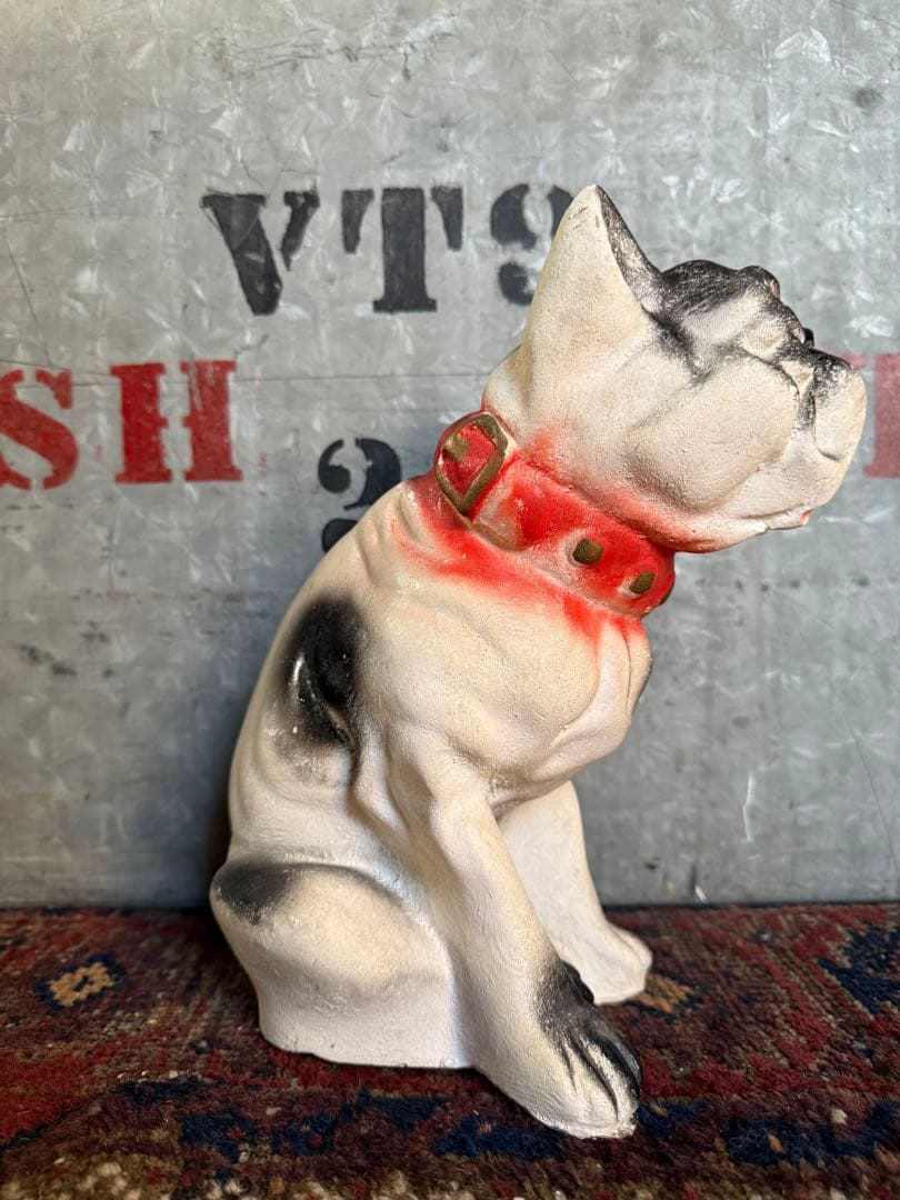 Vintage Chalkware Bulldog