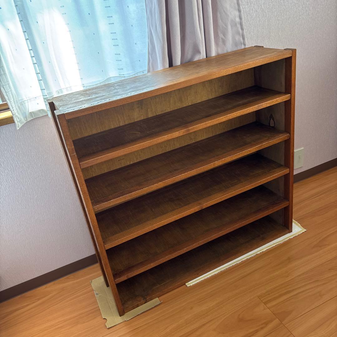 リユース様専用 木製 5段 CD DVDラック ブラウン 棚 ハンドメイド