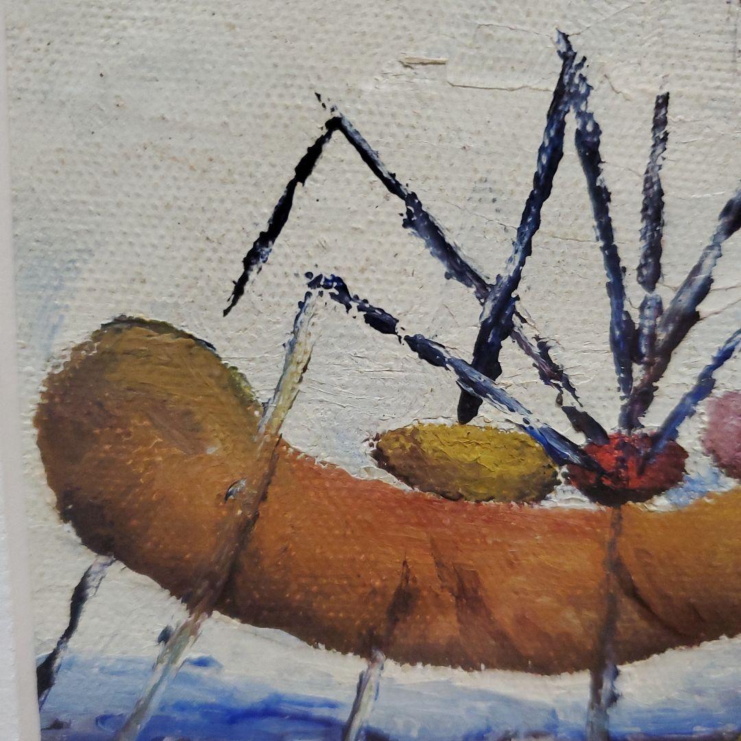 油絵、虫、アフリカアート