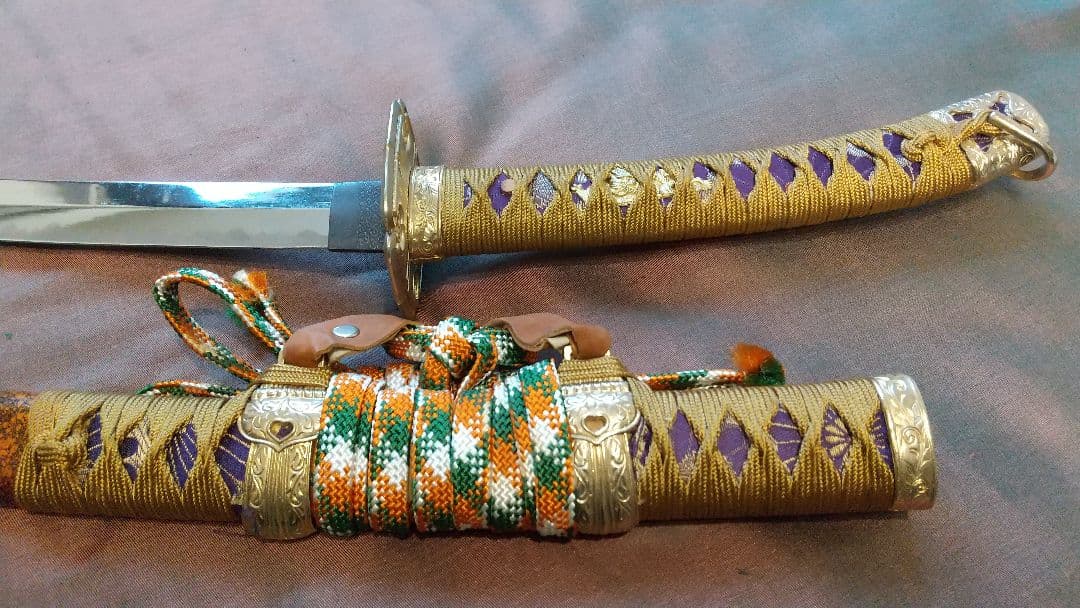 【陣太刀】模造刀 舞踊 模擬刀 拵え 鍔 刀剣 日本刀 刀 武具 刀装具