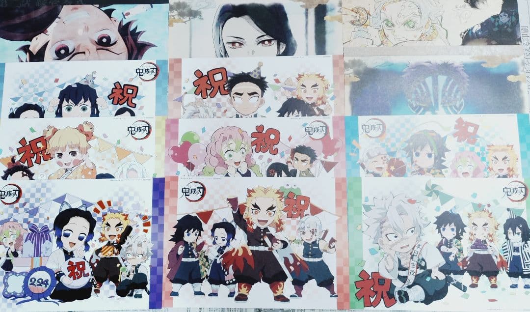 鬼滅の刃　カフェ　ダイニング　ランチョンマット86枚まとめ売り　義勇　実弥他