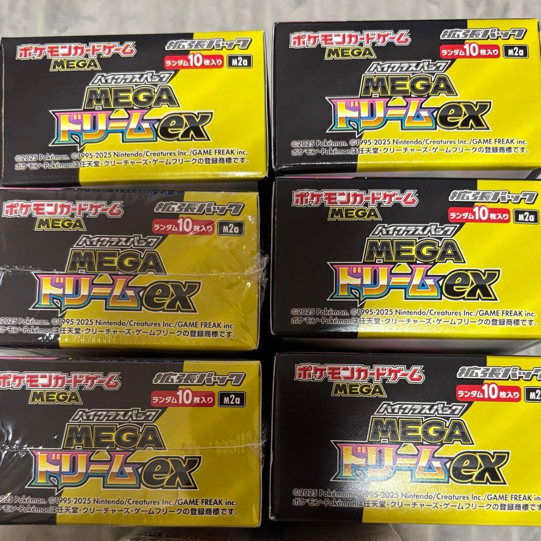 ポケモンカードゲーム　MEGAドリーム　ex 6BOX