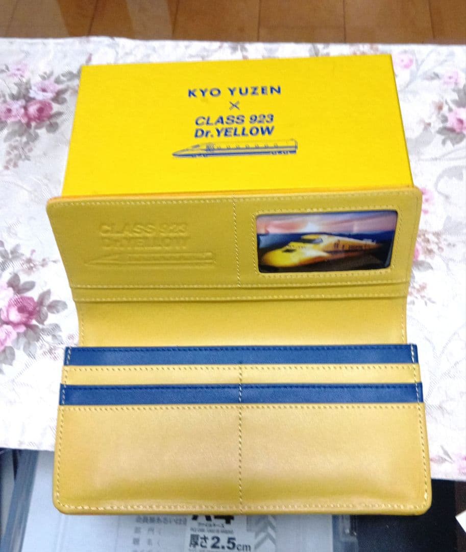 ゆ*さ様 923型ドクターイエロー京友禅高級レザーウォレット　未使用