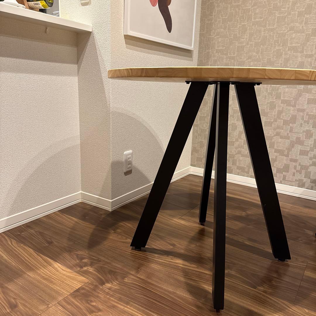 kanademono ダイニングテーブル カフェテーブル　80cm