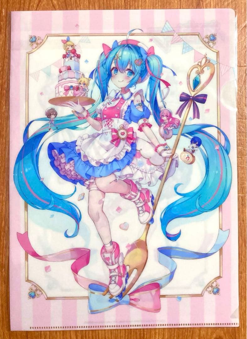 未開封美品 クリアファイル 初音ミク ミルキー さくらしおり マジカル