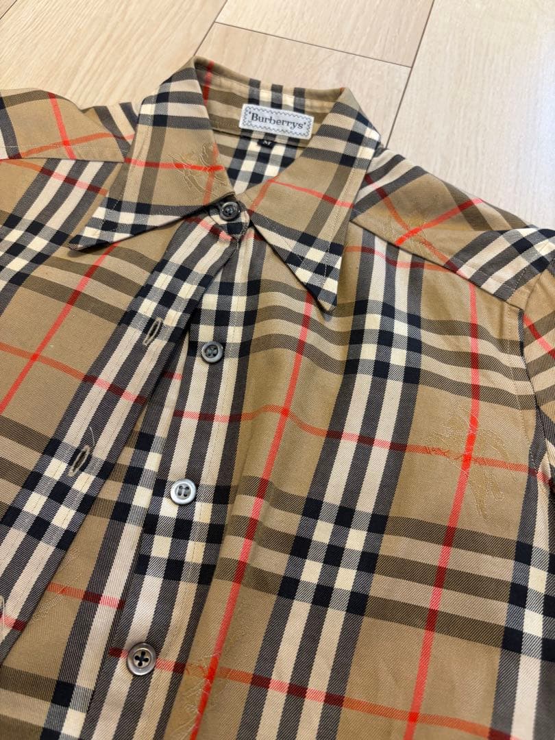 バーバリーズ ノバチェック シャドーホース 長袖シャツ サイズM
