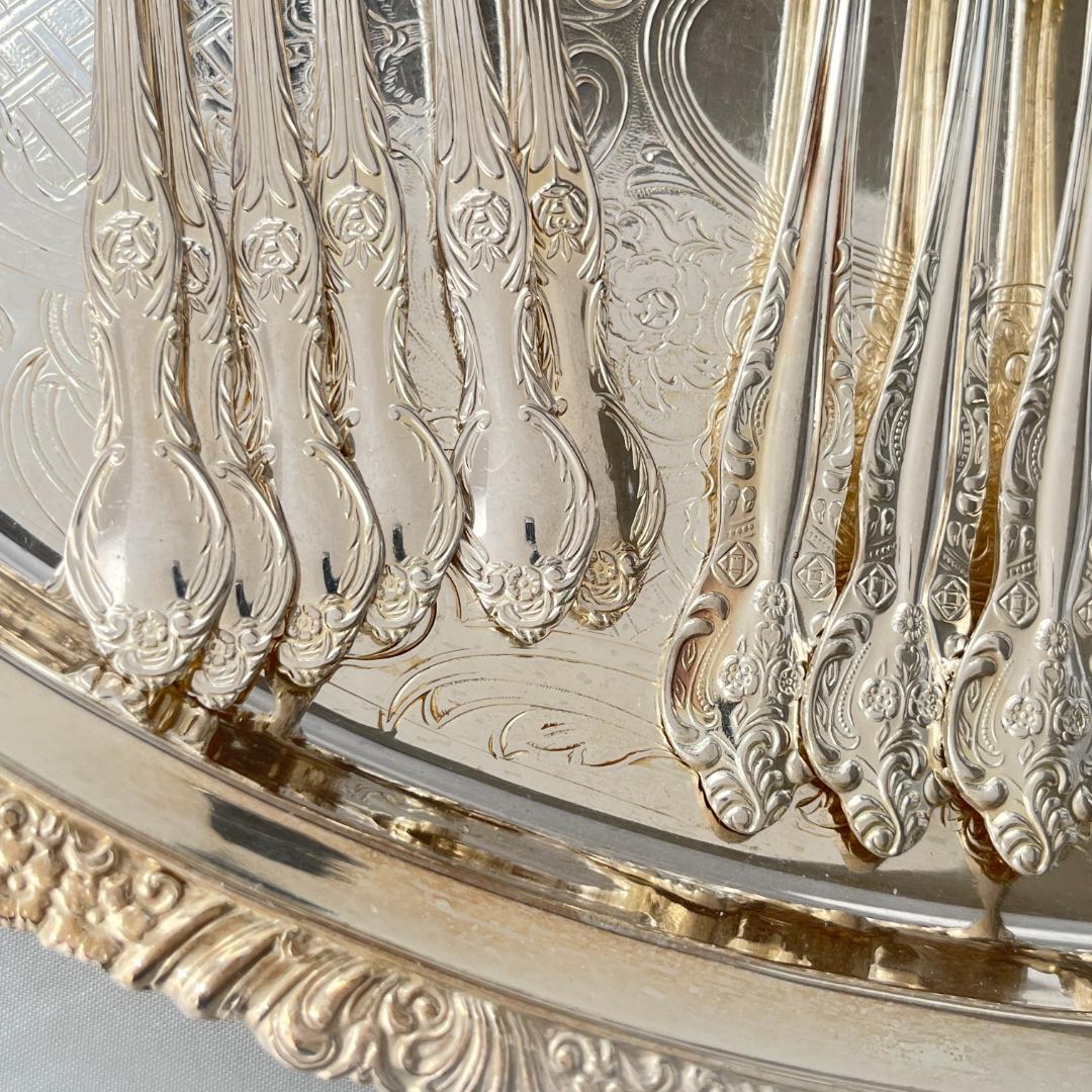 【RODD】ケーキフォーク / デザートフォーク 16本【シルバープレート】