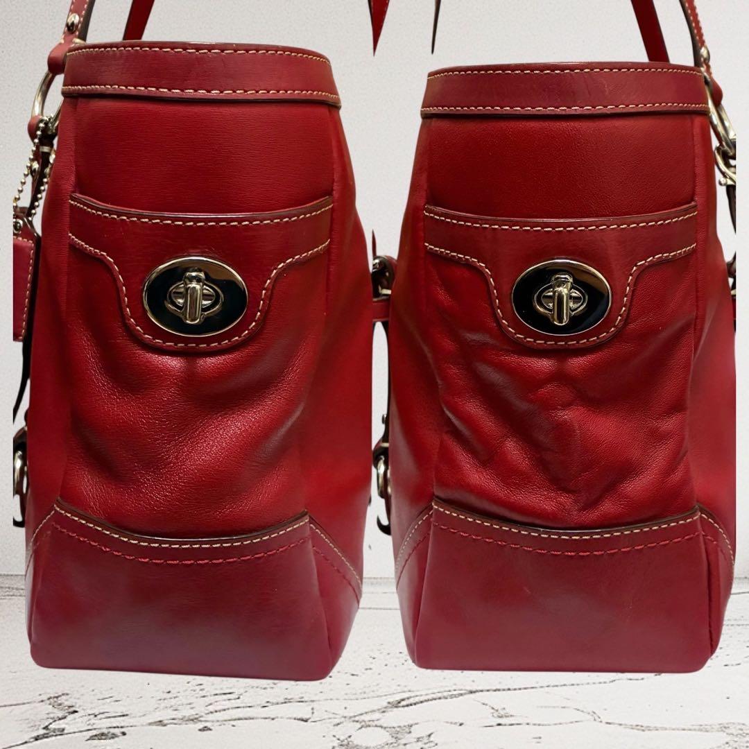 y2k COACH コーチ トートバッグ ハンド ターンロック アーカイブ 平成