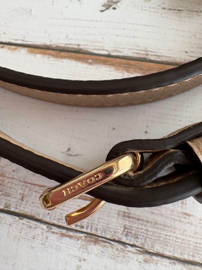 COACH モリーバケットバッグ　バケツ型　ベージュ