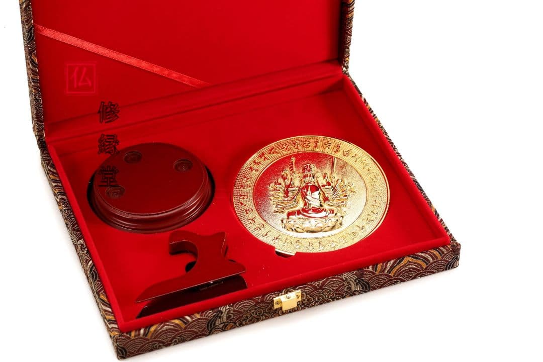 【修縁堂】真言密教 真言宗 法器 仏具 準提鏡サンスクリット 法器仏具