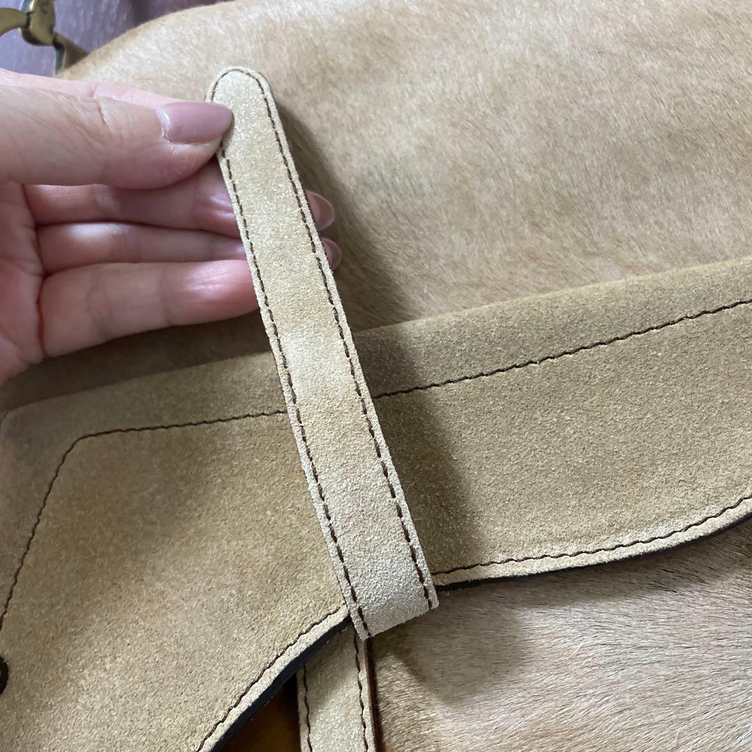 あ　美品　希少クリスチャンディオール　Dior サドル　ハラコ