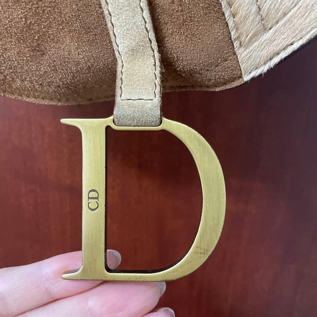 あ　美品　希少クリスチャンディオール　Dior サドル　ハラコ