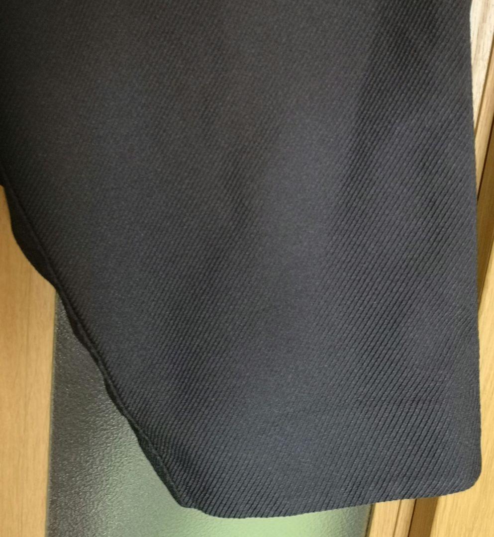 土日祝日セールブラックコムデギャルソン ストライプ織り サルエルパンツ