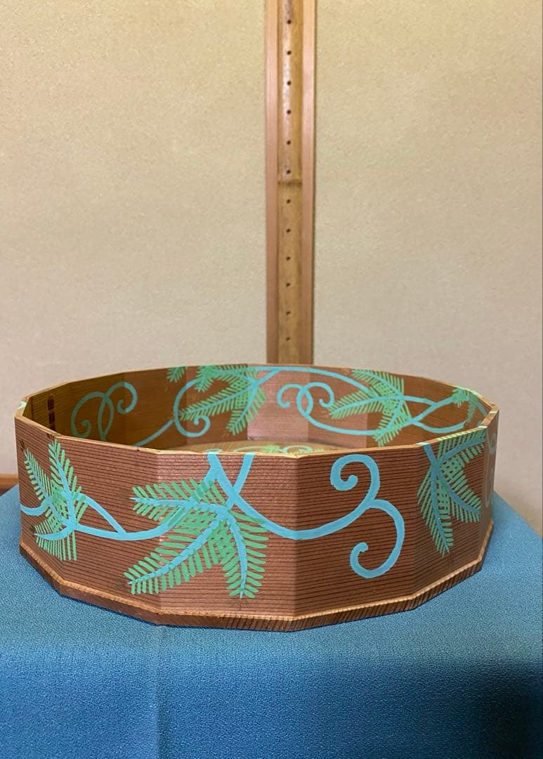 茶道具/炭斗 松唐草絵 玄々斎好写 杉折曲 - メルカリ