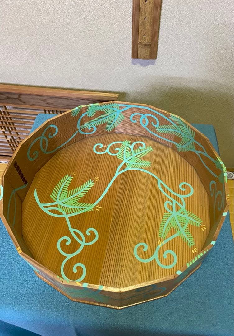 茶道具/炭斗 松唐草絵 玄々斎好写 杉折曲 - メルカリ