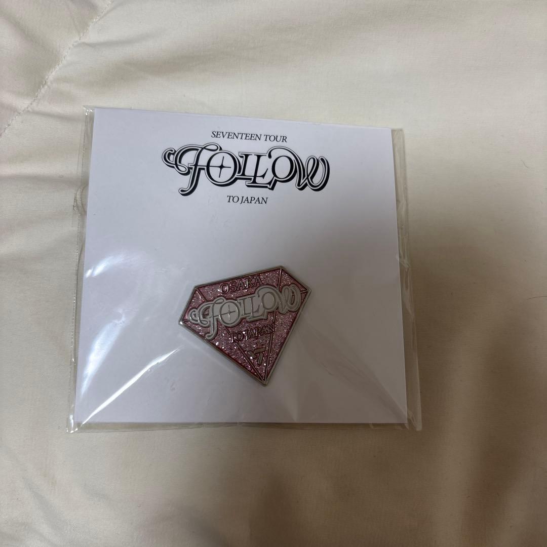 SEVENTEEN セブチ follow ピンバッジ 大阪 - メルカリ