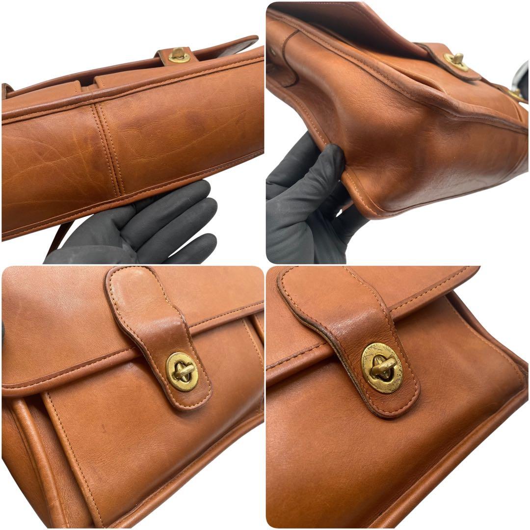 良品　COACH オールドコーチ　2way ブリーフケース　USA製　ブラウン