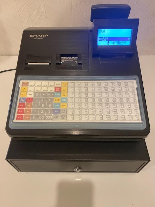 良品】XE-A417 ショップ SHARP電子レジスター