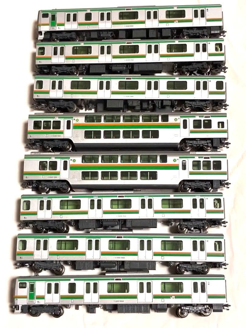 JR E231系8両 kato ライト室内灯点灯確認済