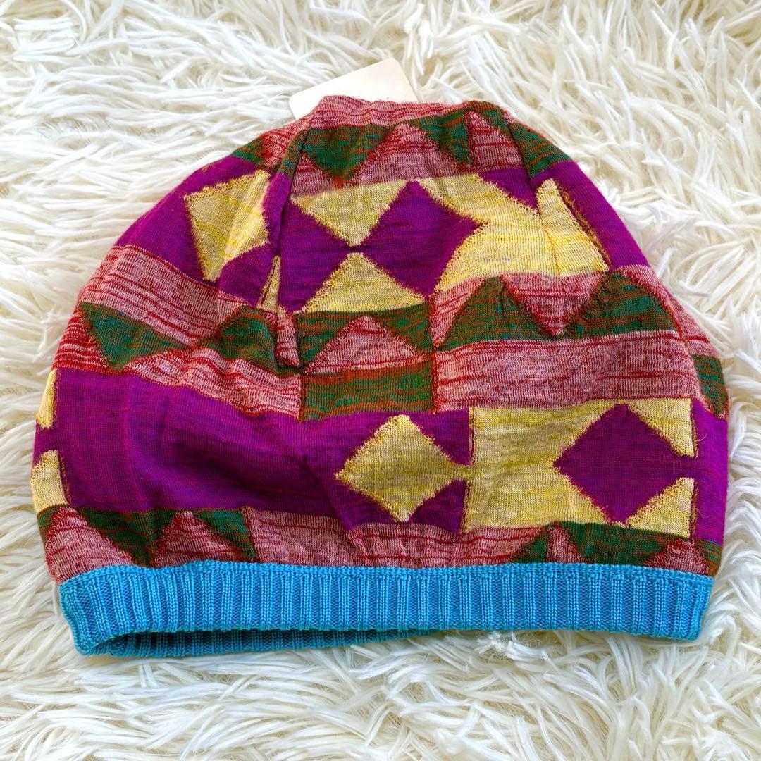 ⭐︎新品未使用タグ付き⭐︎佐藤繊維 M&KYOKO リバーシブル 幾何学柄