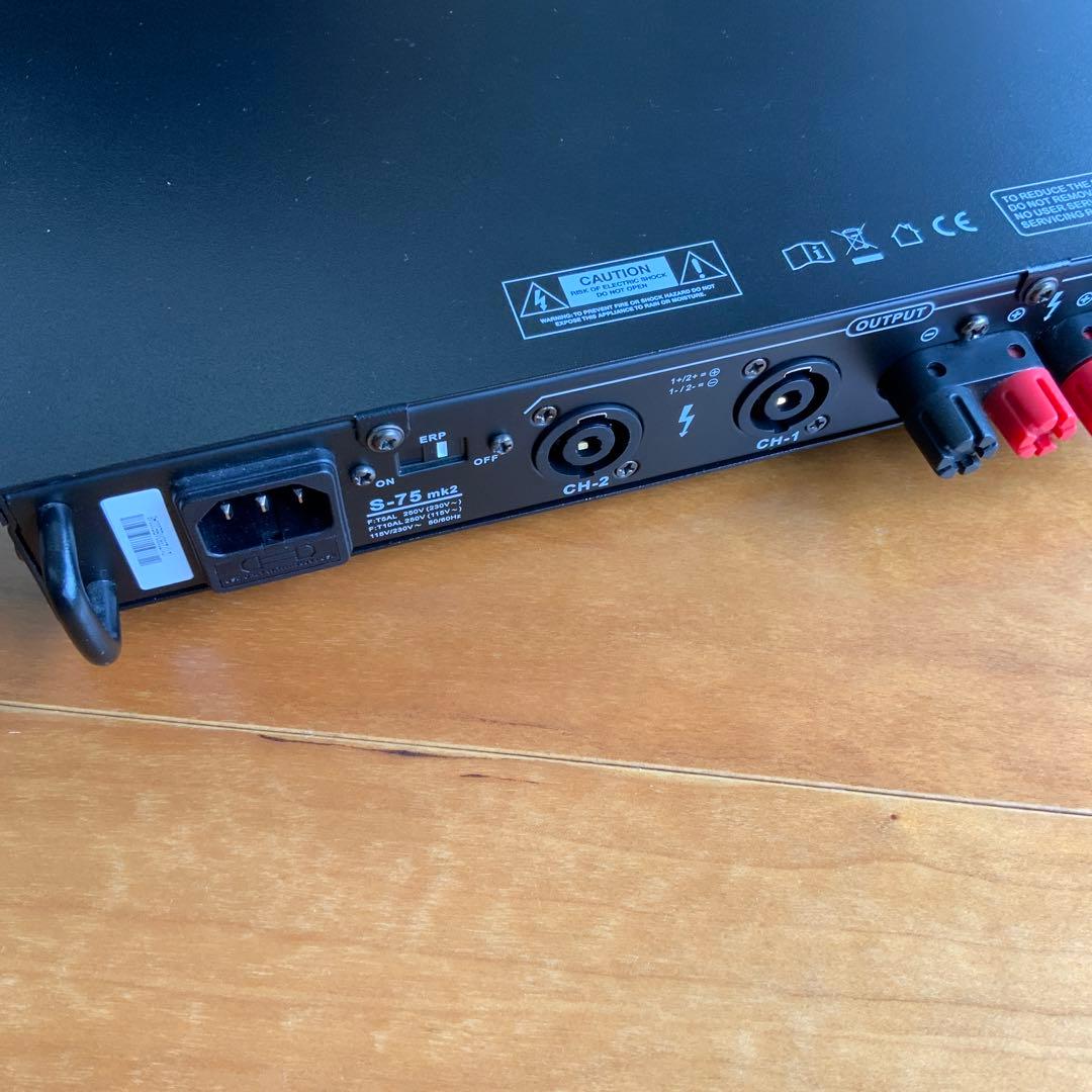 プロケーブル thomann S-75mk2パワーアンプ と入力・出力ケーブル