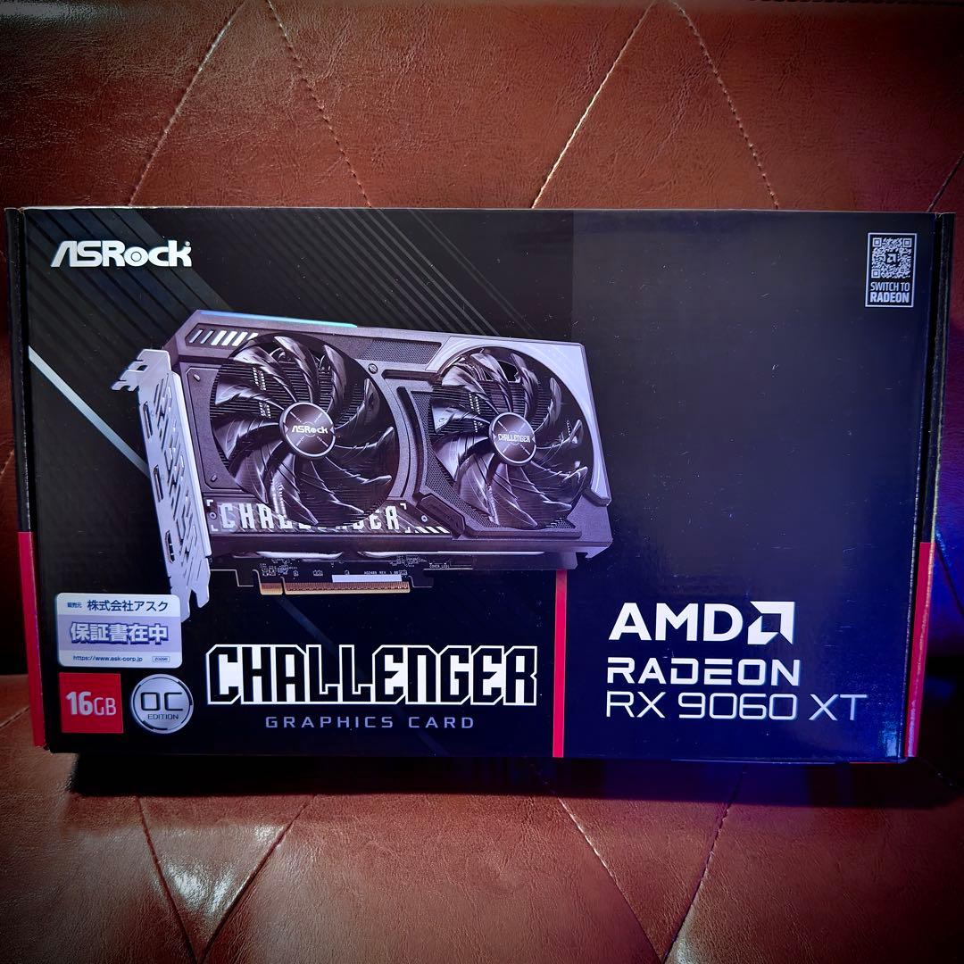 【新品】ASRock Radeon RX9060 XT 16GB ASRock > AMD Radeon™ RX 9060 XT Challenger 16GB OC