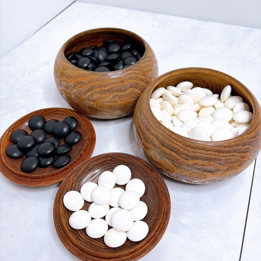 碁石　囲碁 碁笥 蛤碁石 那智黒 35号