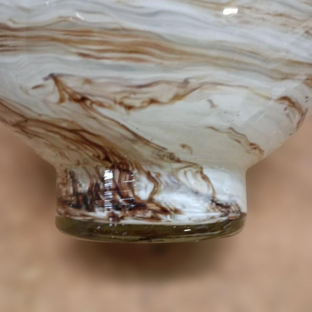 3979）岩田ガラス 金彩双耳 花瓶 花器 フラワーベース