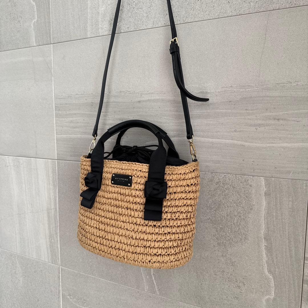 ANTEPRIMA アンテプリマ ミスト オルタ ラフィア 2way カゴバック