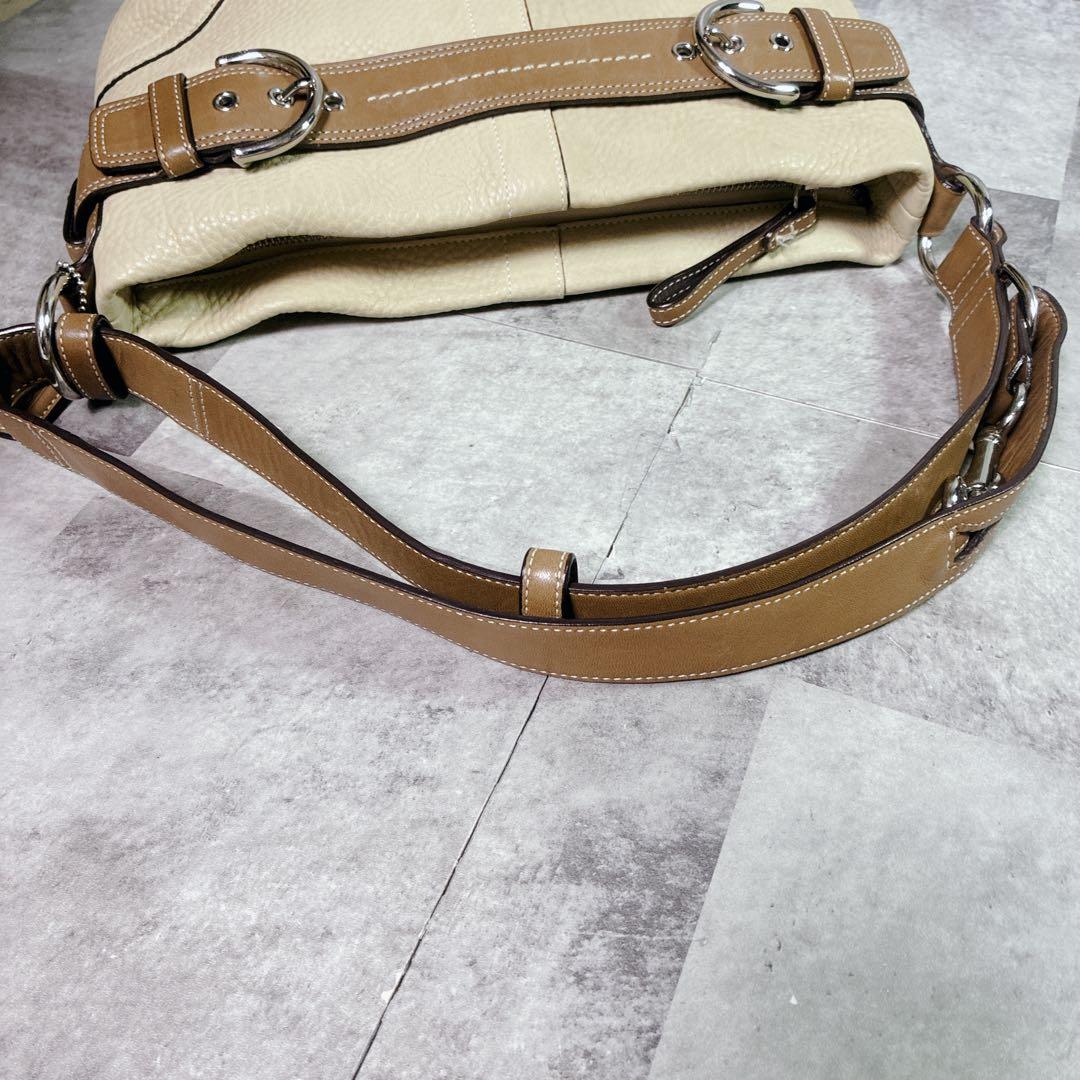 バッグ COACH SOHO ONESHOULDERBAG LEATHER BEGIE