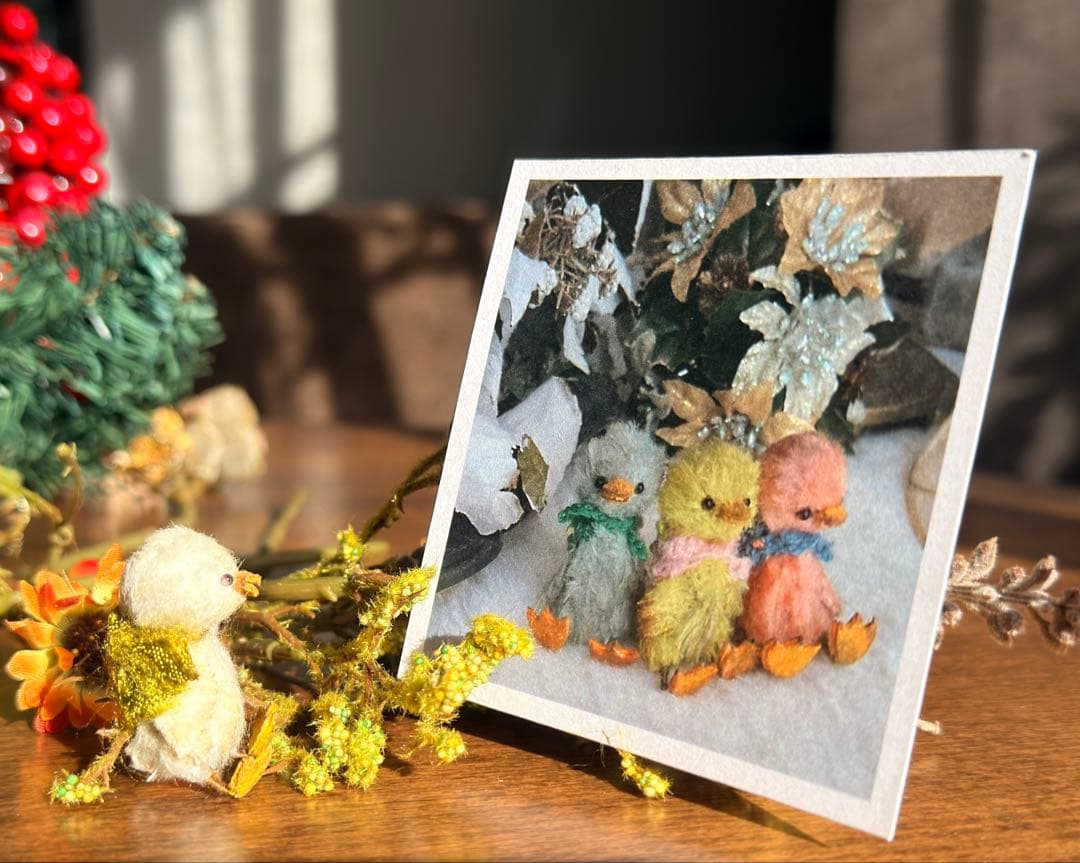 moriのえほん様 小さいアヒル ぬいぐるみ ミニチュア ハンドメイド