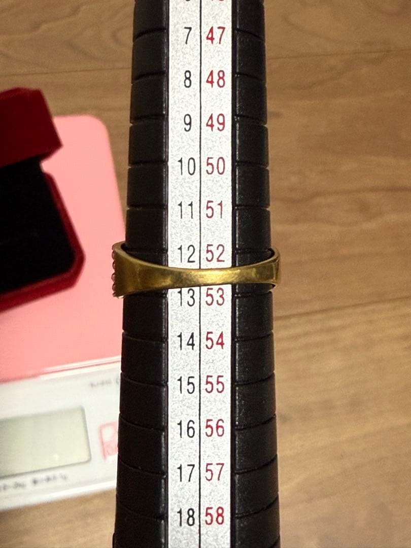 K18プラチナコンビダイアモンドリング3g