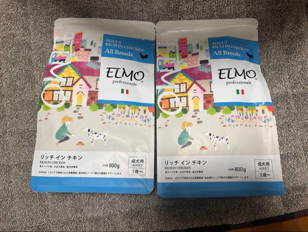 24時間以内発送 ELMO リッチインチキン ドッグフード 800g - メルカリ