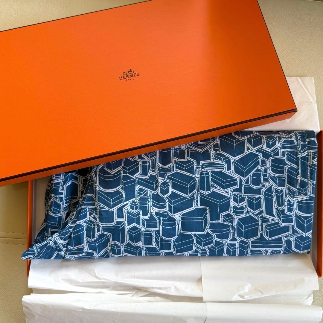 1/5〜発送】 HERMES エルメス 未使用タグ箱付き メンズ水着 Lサイズ