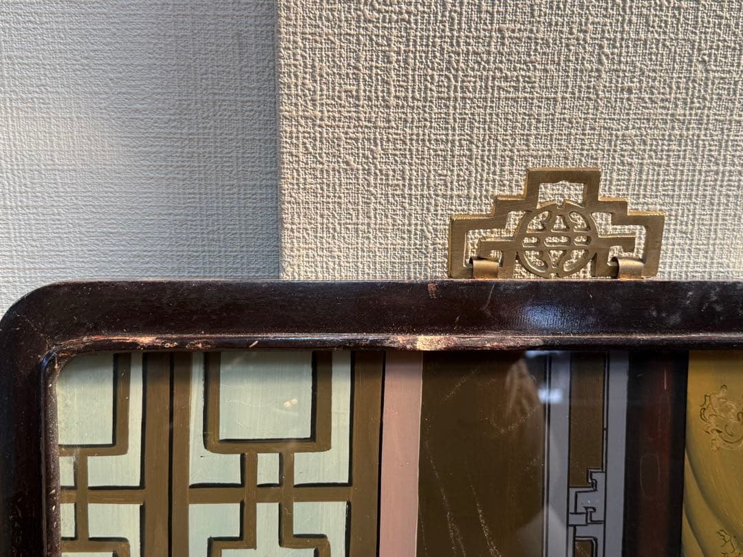 中国 ガラス絵 美人 1960年代製 壁がけ 送料込み250131 - メルカリ