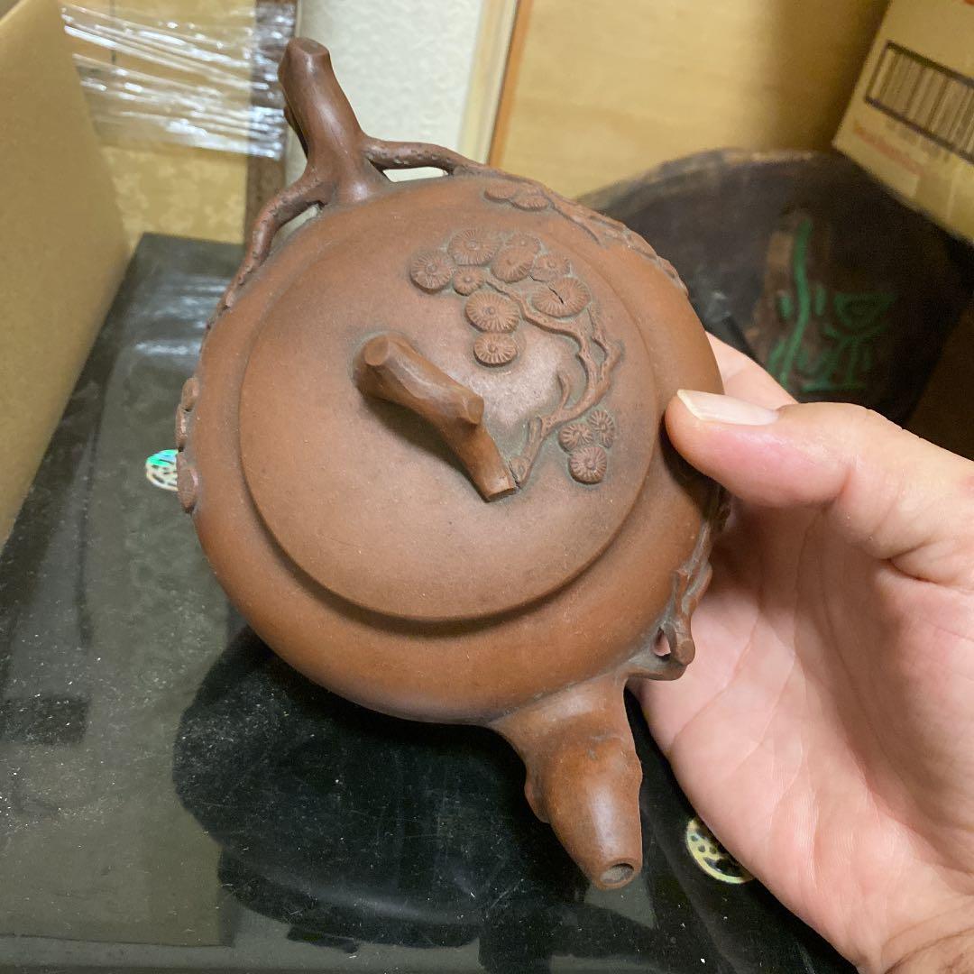 倉庫整理品】中国古美術/清時代呂鈞窯壺【大清乾龍年製】在銘：XG66