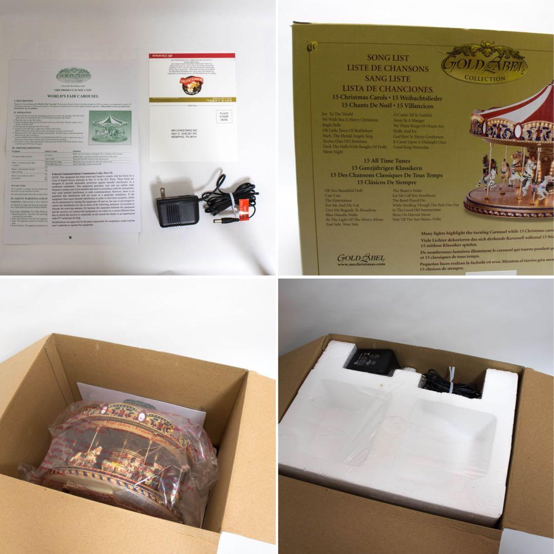 [匿名配送]新品ミスタークリスマス ゴールドラベル メリーゴーランド オルゴール
