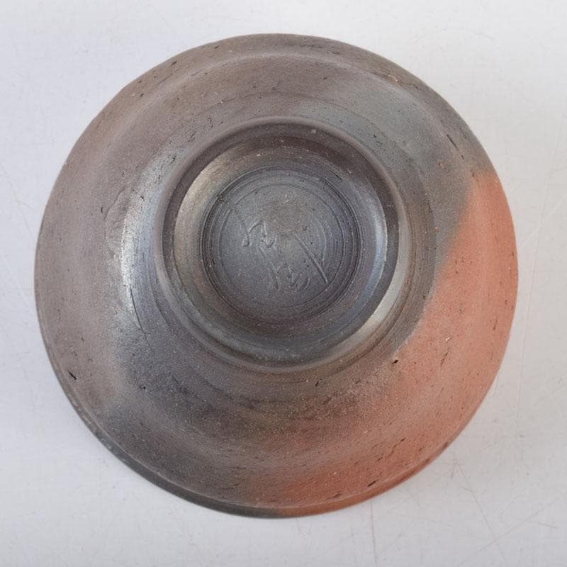 常滑焼 小西洋平作 窯変 ぐい呑 共布共箱 V 8657