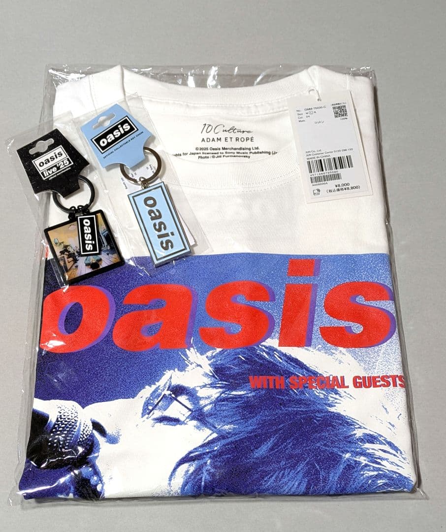 オアシス oasis 10Culture アダム・エ・ロペ Tシャツ Lサイズ オアシスxテンカルチャー アダムエロペの最新コラボTシャツ発売