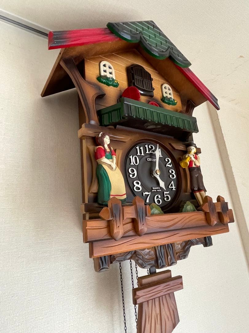 超貴重アンティーク鳩時計　CITIZEN製クォーツカッコーキャサリナ4MJ734