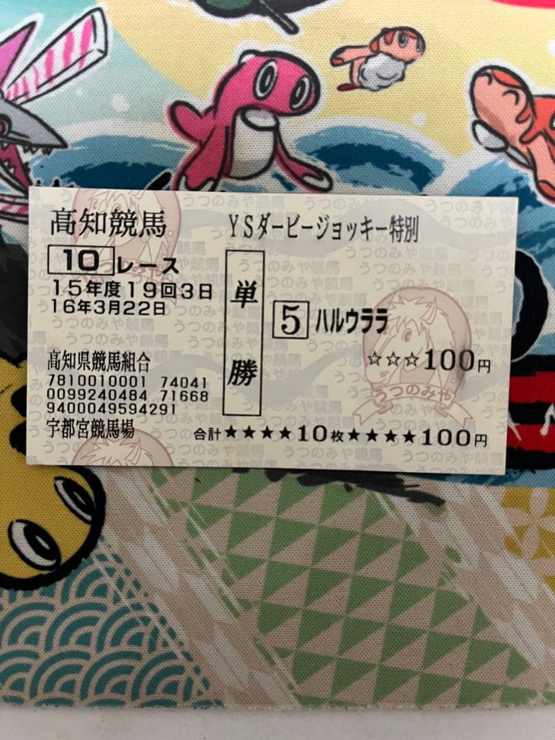 ハルウララ 単勝馬券 武豊