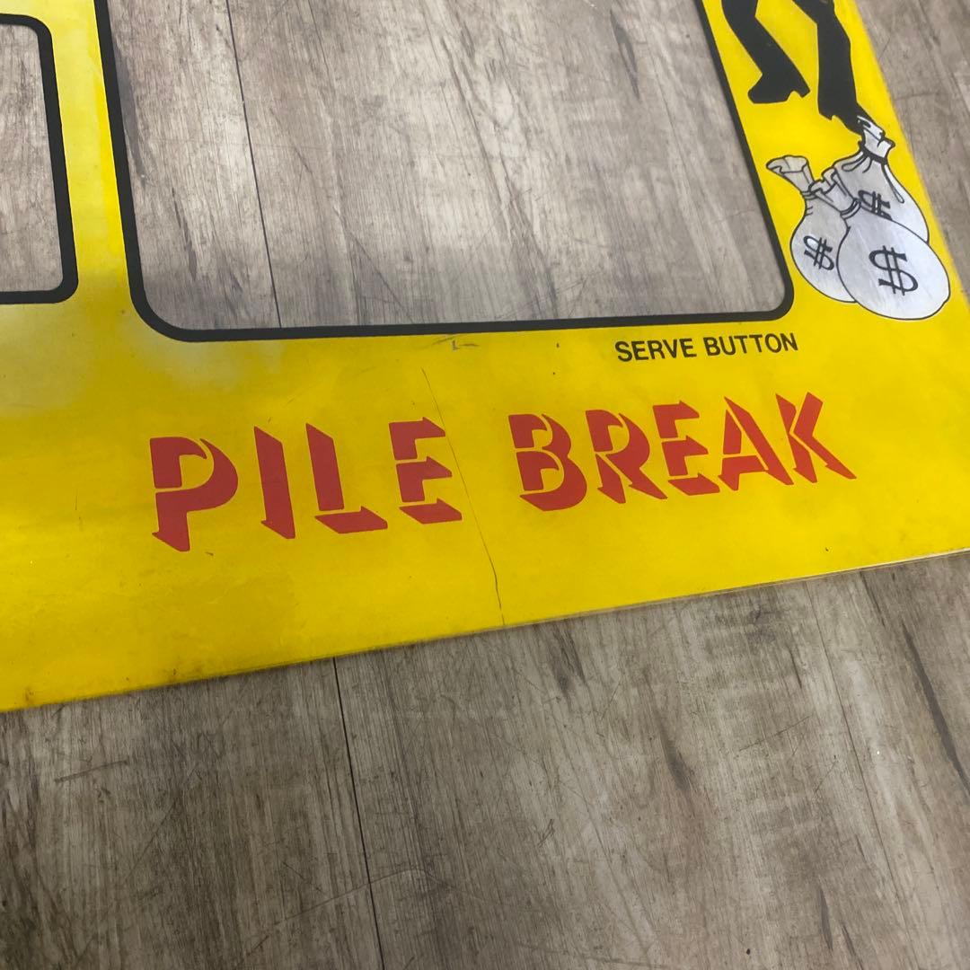 ID:7464 昭和レトロ　ゲーム筐体パネル　当時物