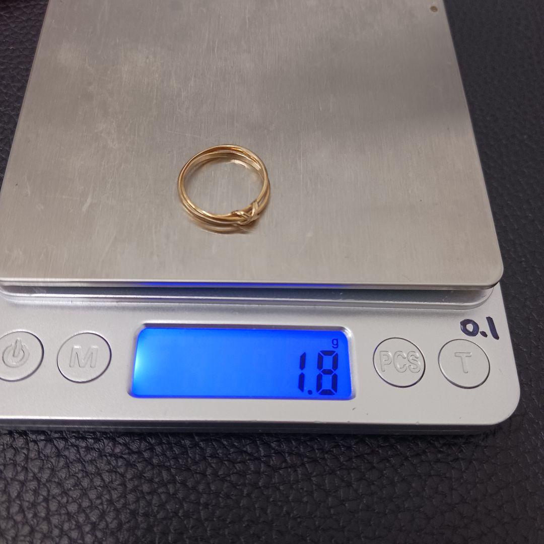 (C012013) K18 YG リング 指輪 4℃ ヨンドシー 約9-10号