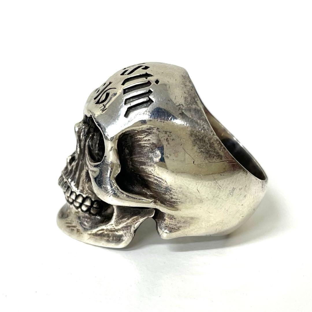 【TK】シルバーリング　スティーブ・オースチスカルリング　ストーンコールド