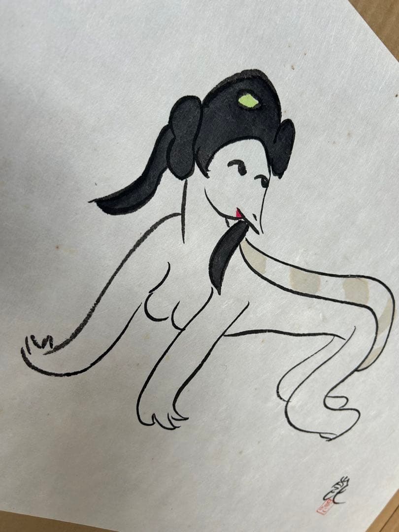 女かっぱ　清水崑　真作　肉筆　3葉まとめて